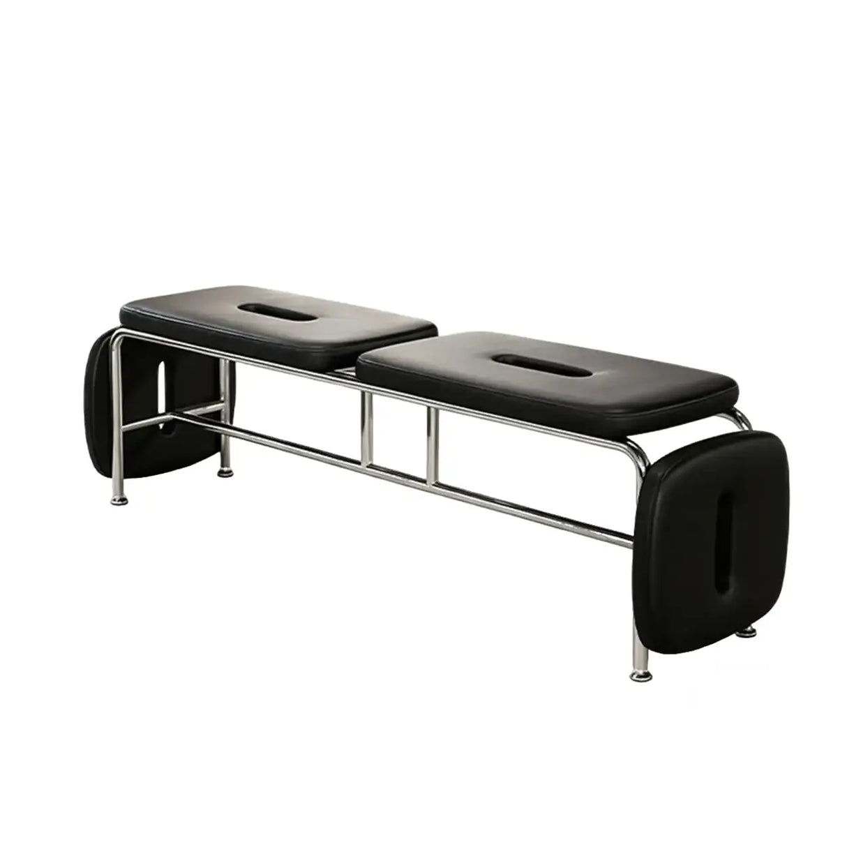 Modern Minimalist Bedroom Genuine Leather Entryway Bench Image - 15