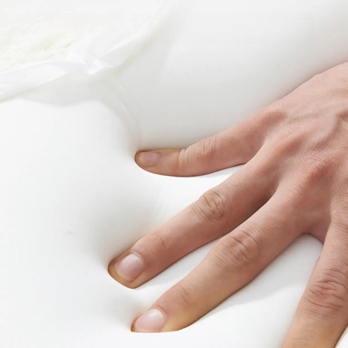 Modern Minimalist Beige Leather Dining Chair with Back Image - 12