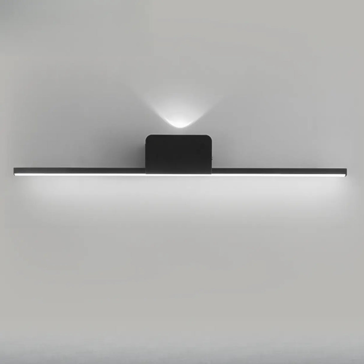 Modern Minimalist Black Up Down LED Vanity Light Image - 8