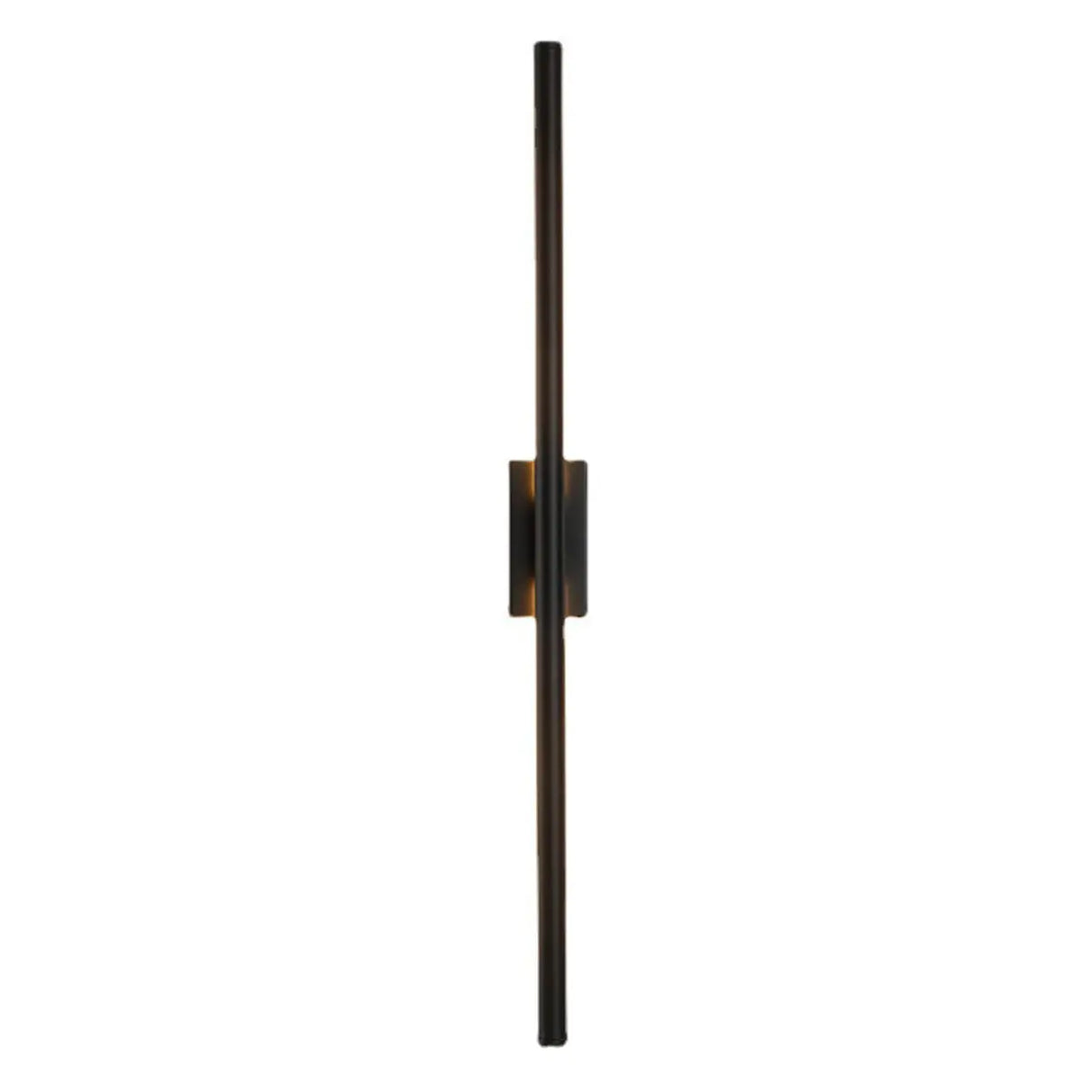 Modern Minimalist Black Vertical Wall Vanity Light Image - 5