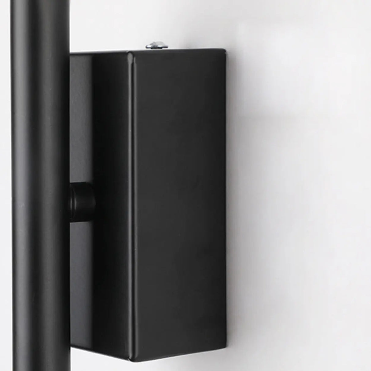 Modern Minimalist Black Vertical Wall Vanity Light Image - 8