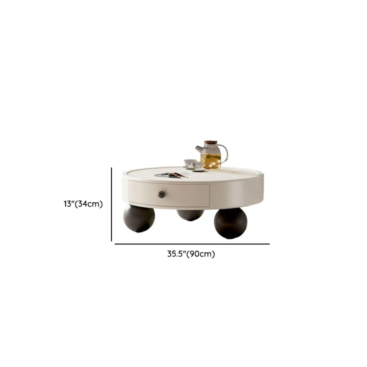 Modern Minimalist Coffee Table Set with Unique Ghost Accent Image - 11