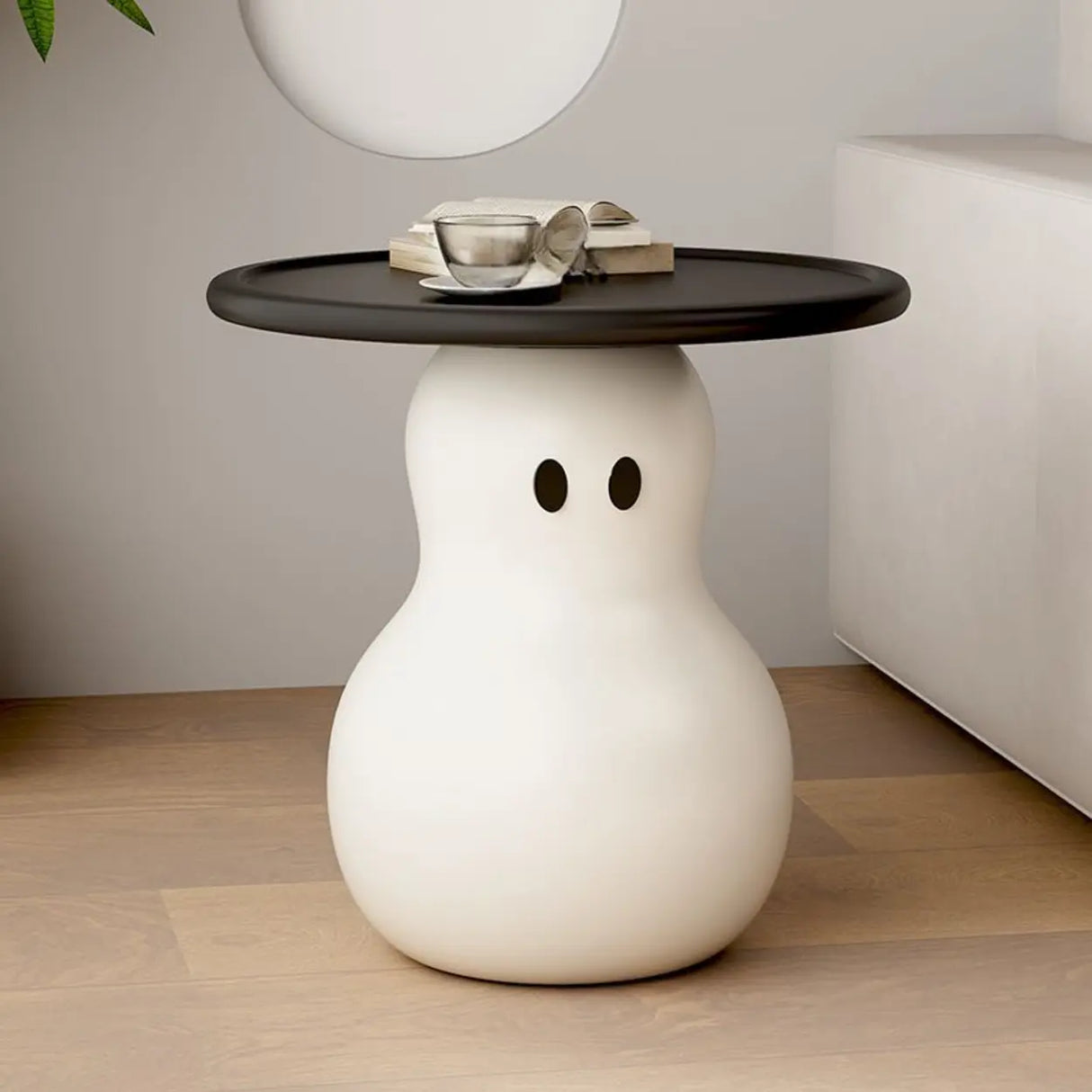 Modern Minimalist Coffee Table Set with Unique Ghost Accent Image - 5