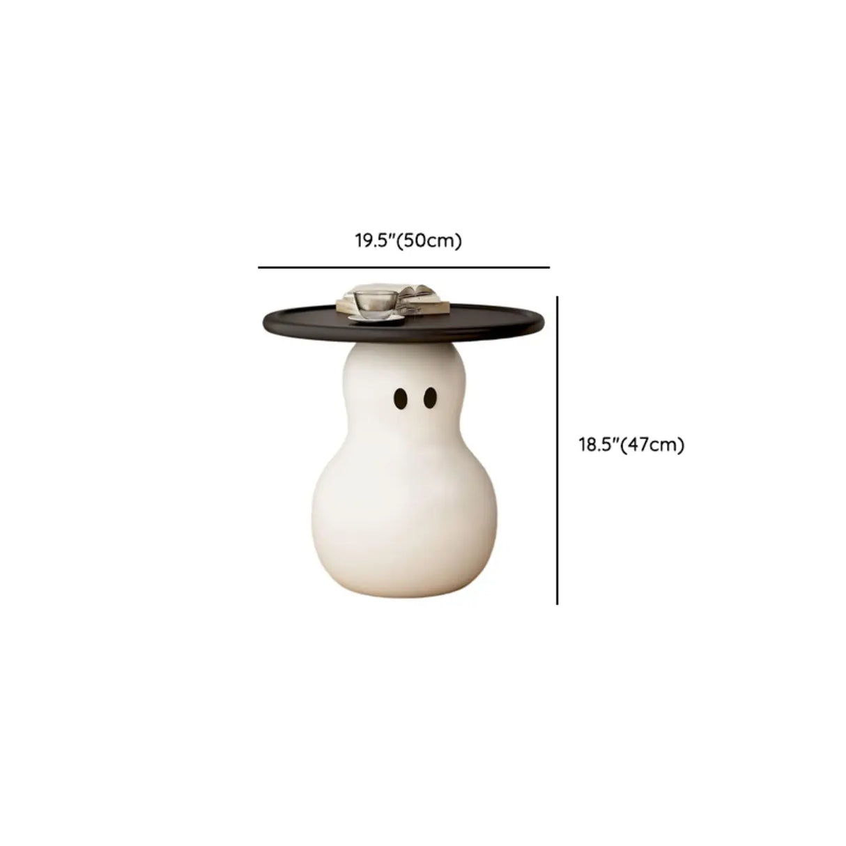 Modern Minimalist Coffee Table Set with Unique Ghost Accent