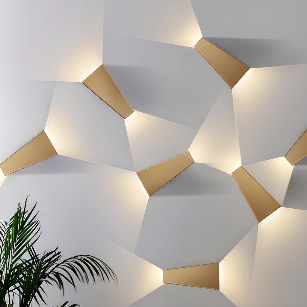 Modern Minimalist Geometric Up Down Wall Sconce Image - 3