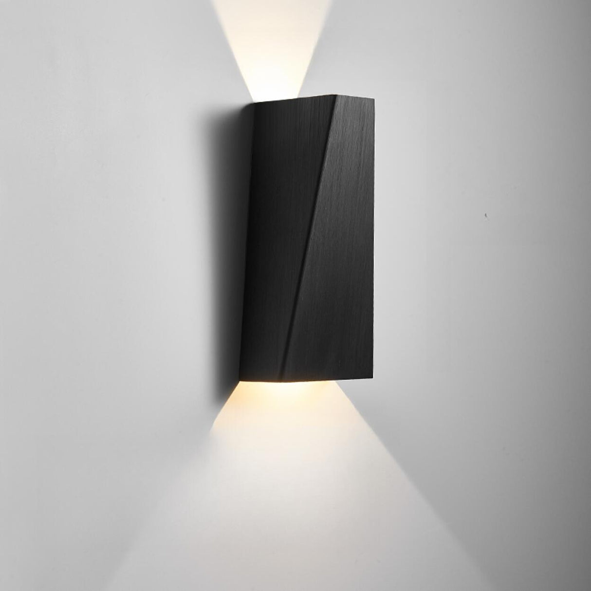 Modern Minimalist Geometric Up Down Wall Sconce Image - 4