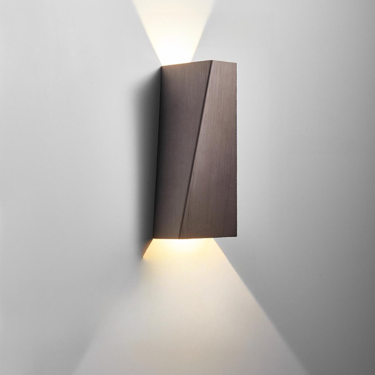 Modern Minimalist Geometric Up Down Wall Sconce Image - 5