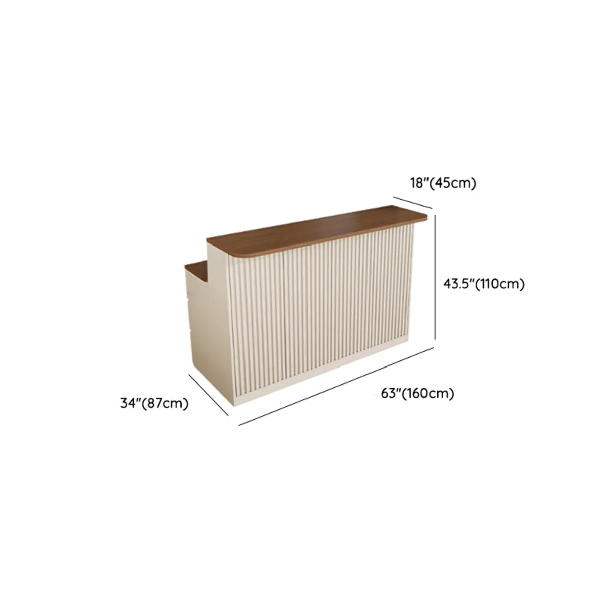 Modern Minimalist Kitchen Bar Set with Wood Stools 2-Piece Image - 11