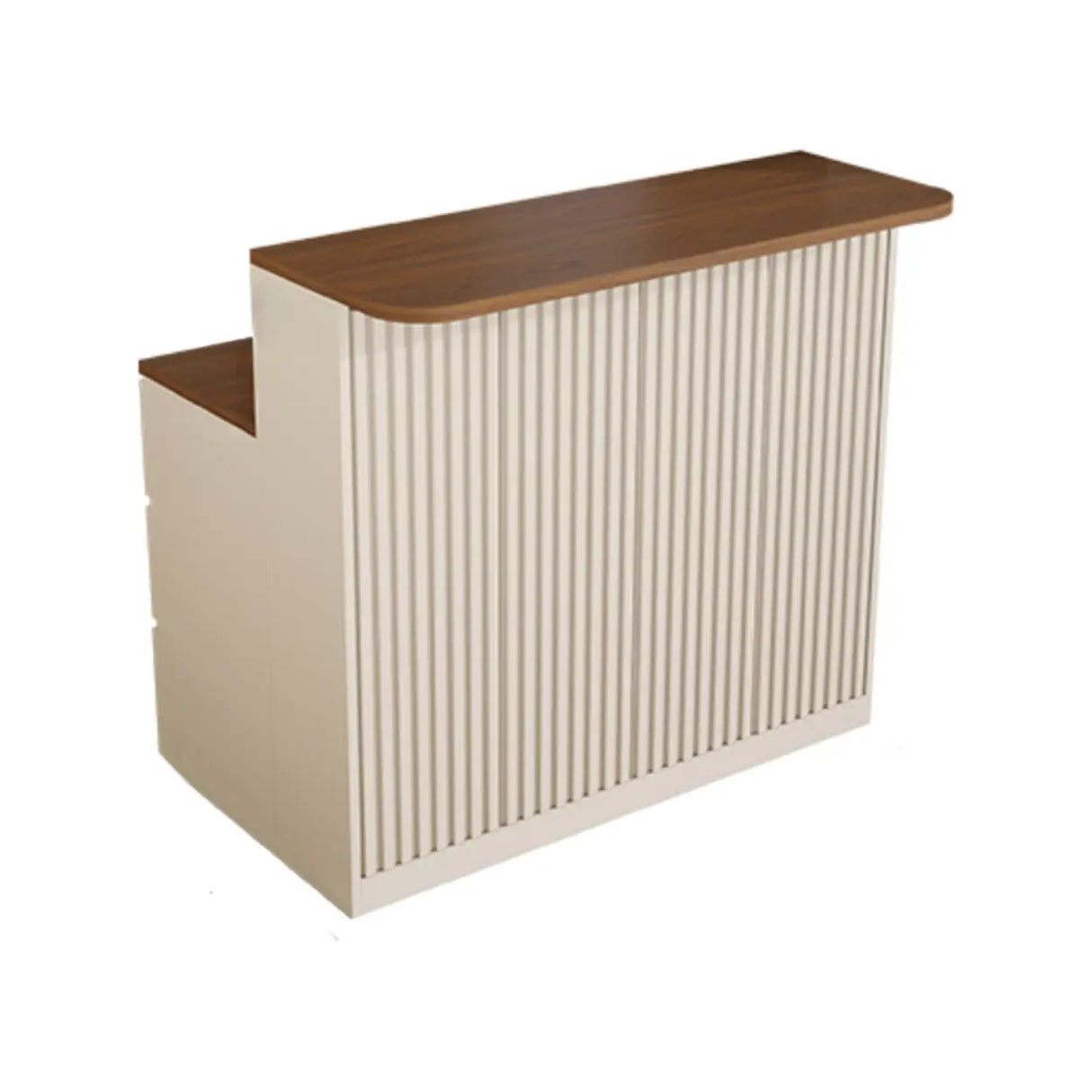 Modern Minimalist Kitchen Bar Set with Wood Stools 2-Piece Image - 2