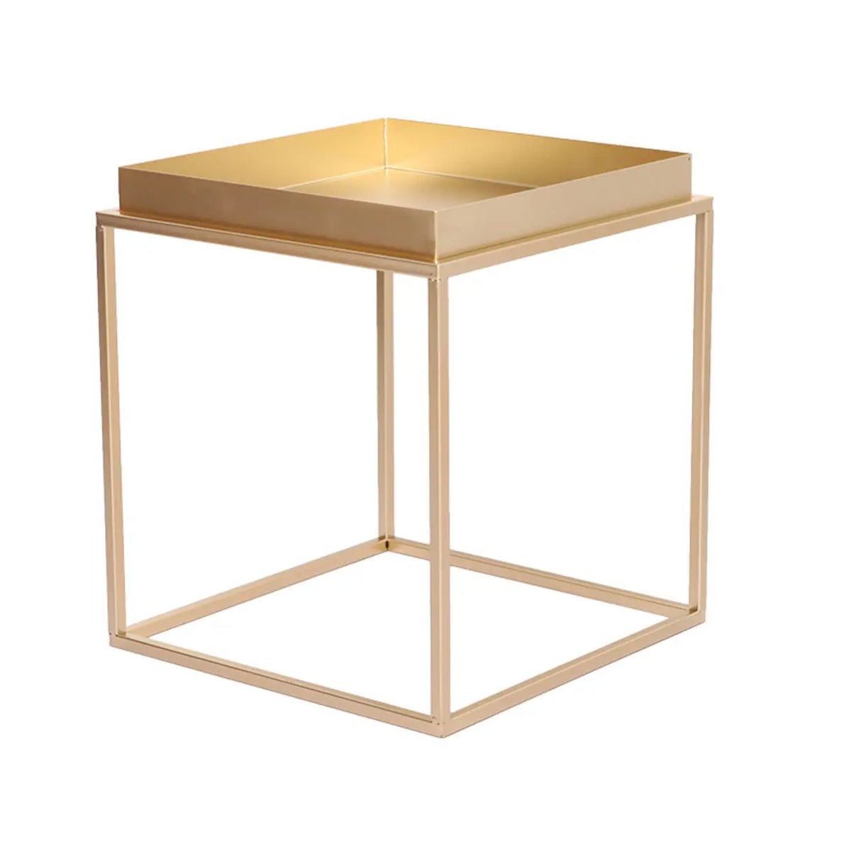 Modern Minimalist Metal Black Small Round Side Tables Image - 11