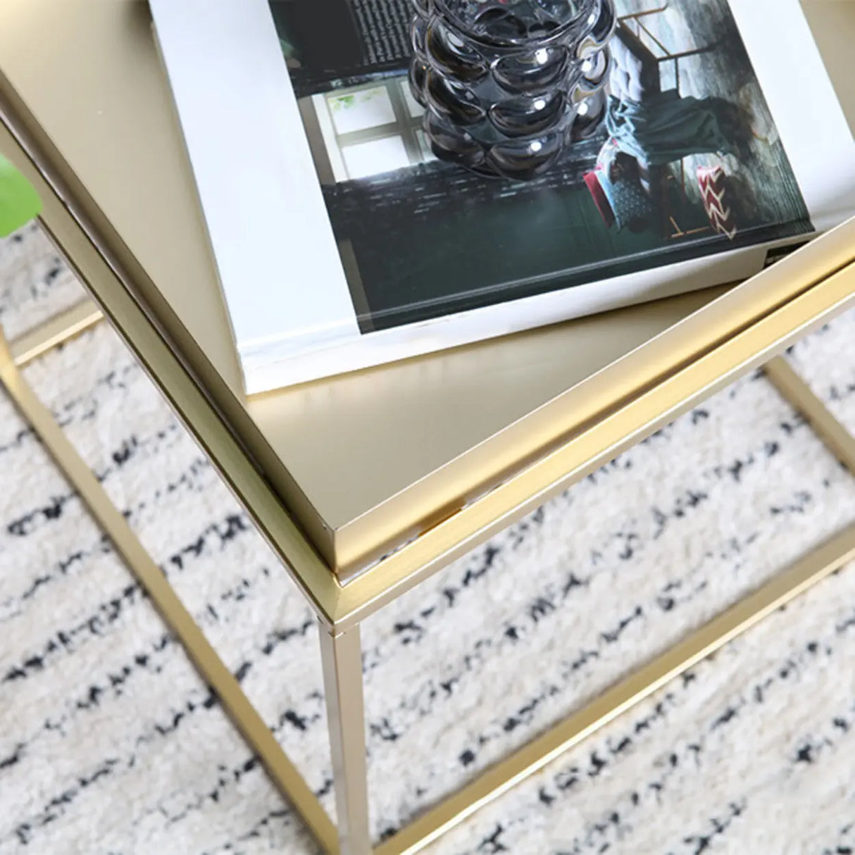 Modern Minimalist Metal Black Small Round Side Tables Image - 12