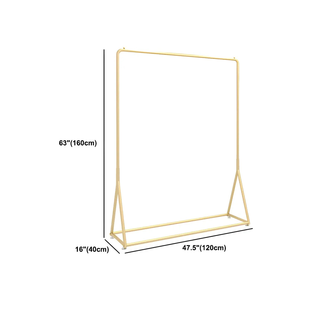 Modern Minimalist Metal Gold Large Standing Coat Rack Image - 14