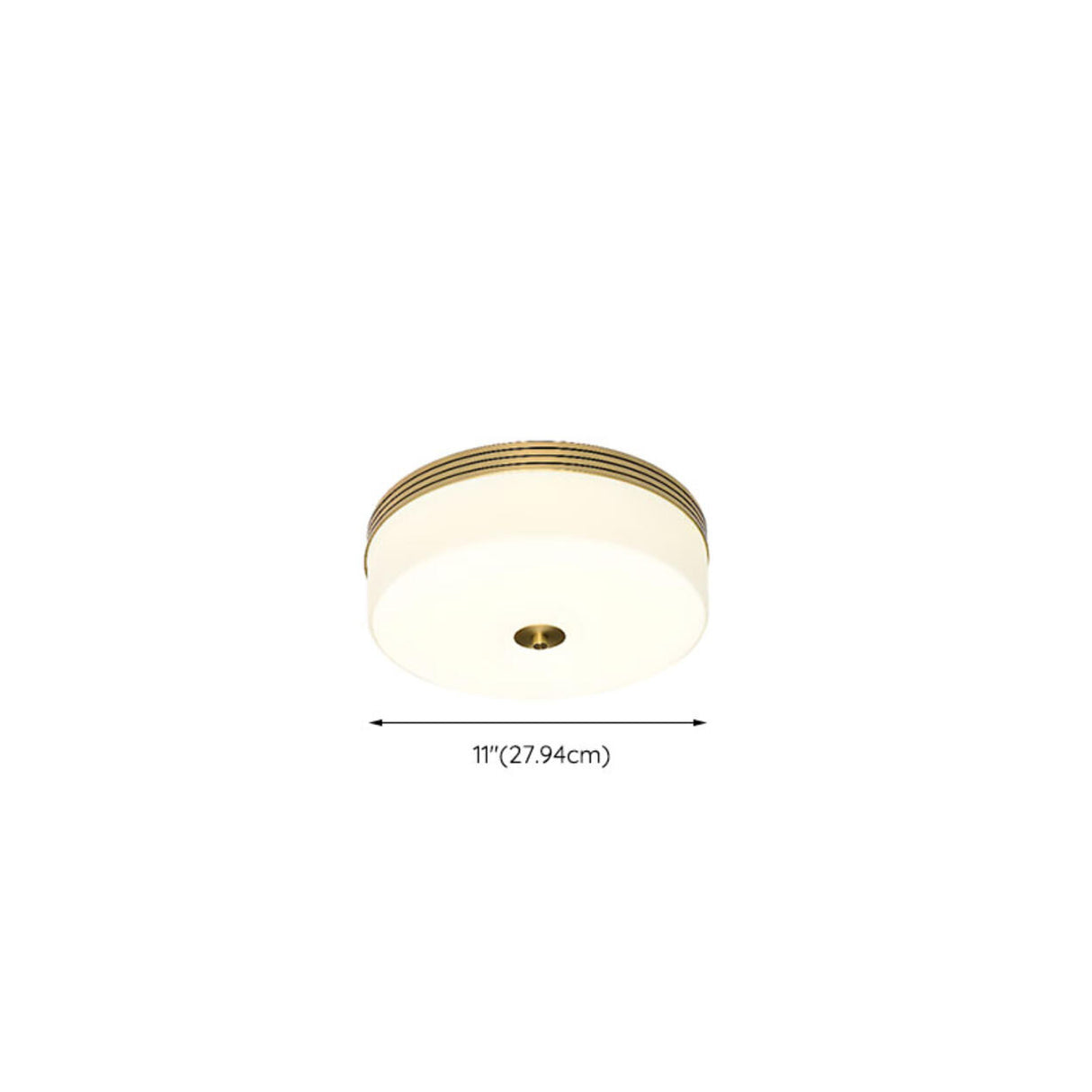 Modern Minimalist Round Drum Flush Mount Ceiling Light