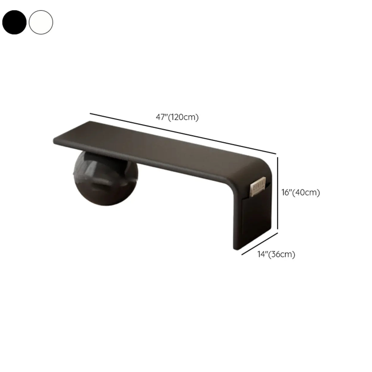 Modern Minimalist Sphere Leg Bench Set for Living Rooms Image - 14