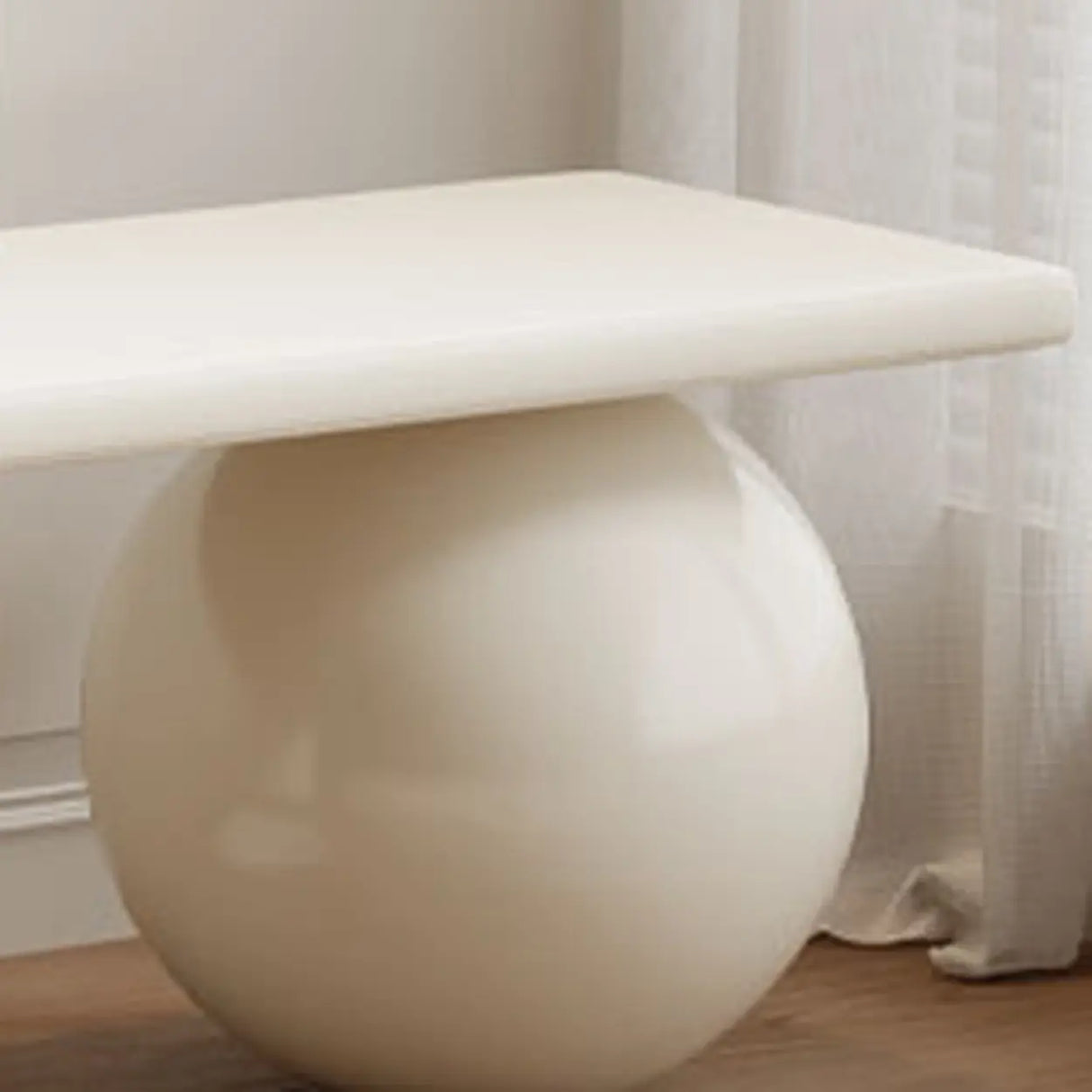 Modern Minimalist Sphere Leg Bench Set for Living Rooms Image - 6