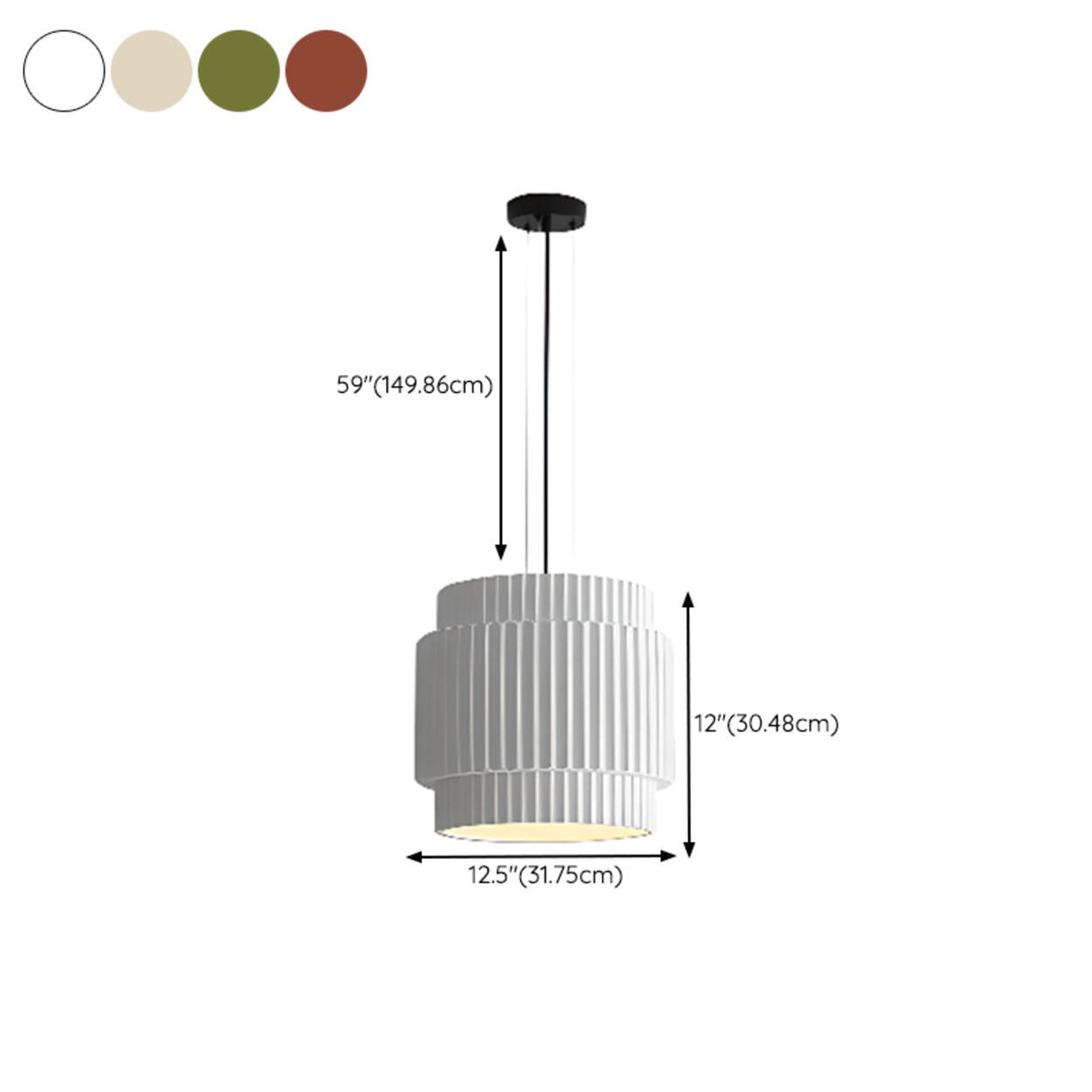 Modern Minimalist Tube Colorful Resin Pendant Light