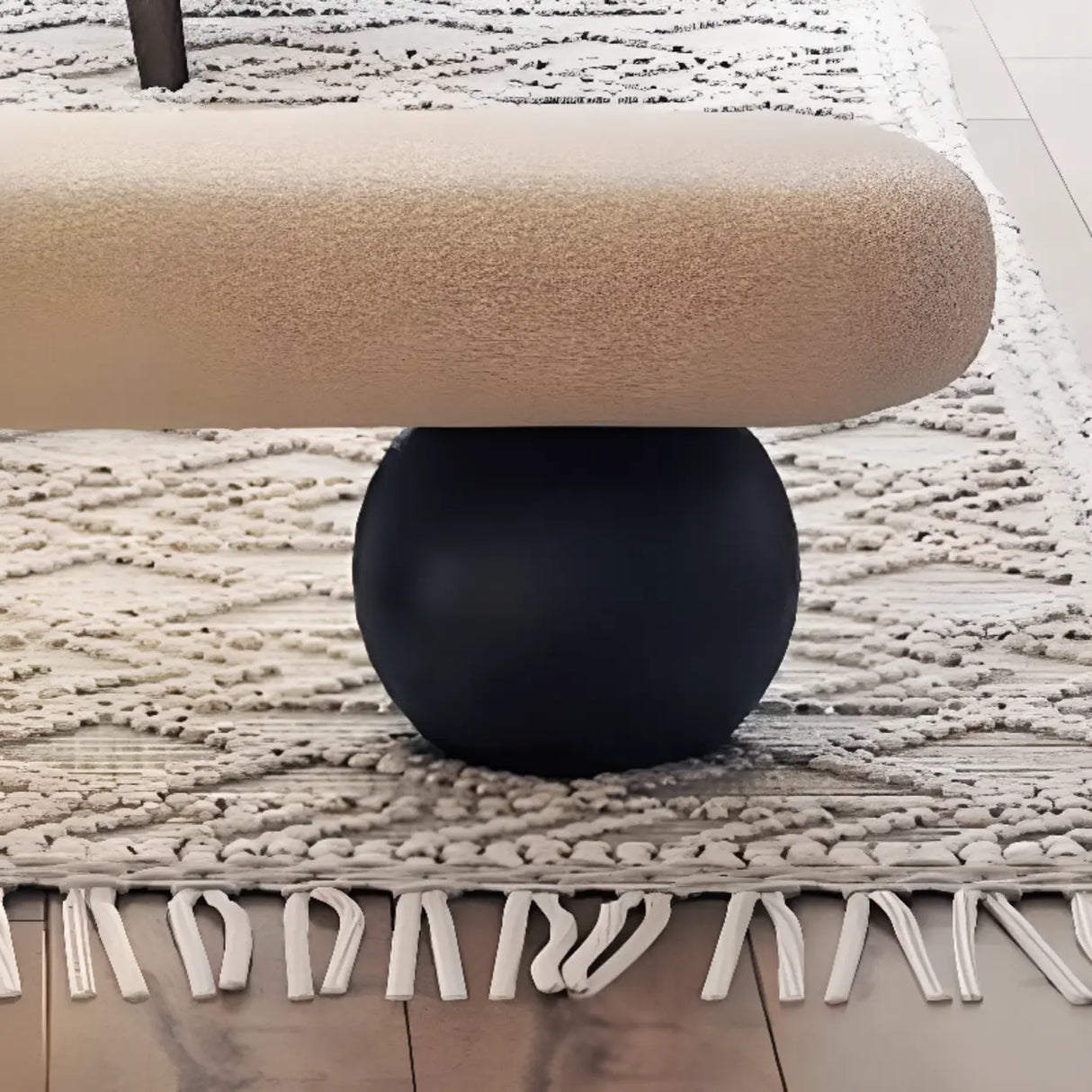 Modern Minimalist Upholstered Bench for Living Room Décor Image - 6