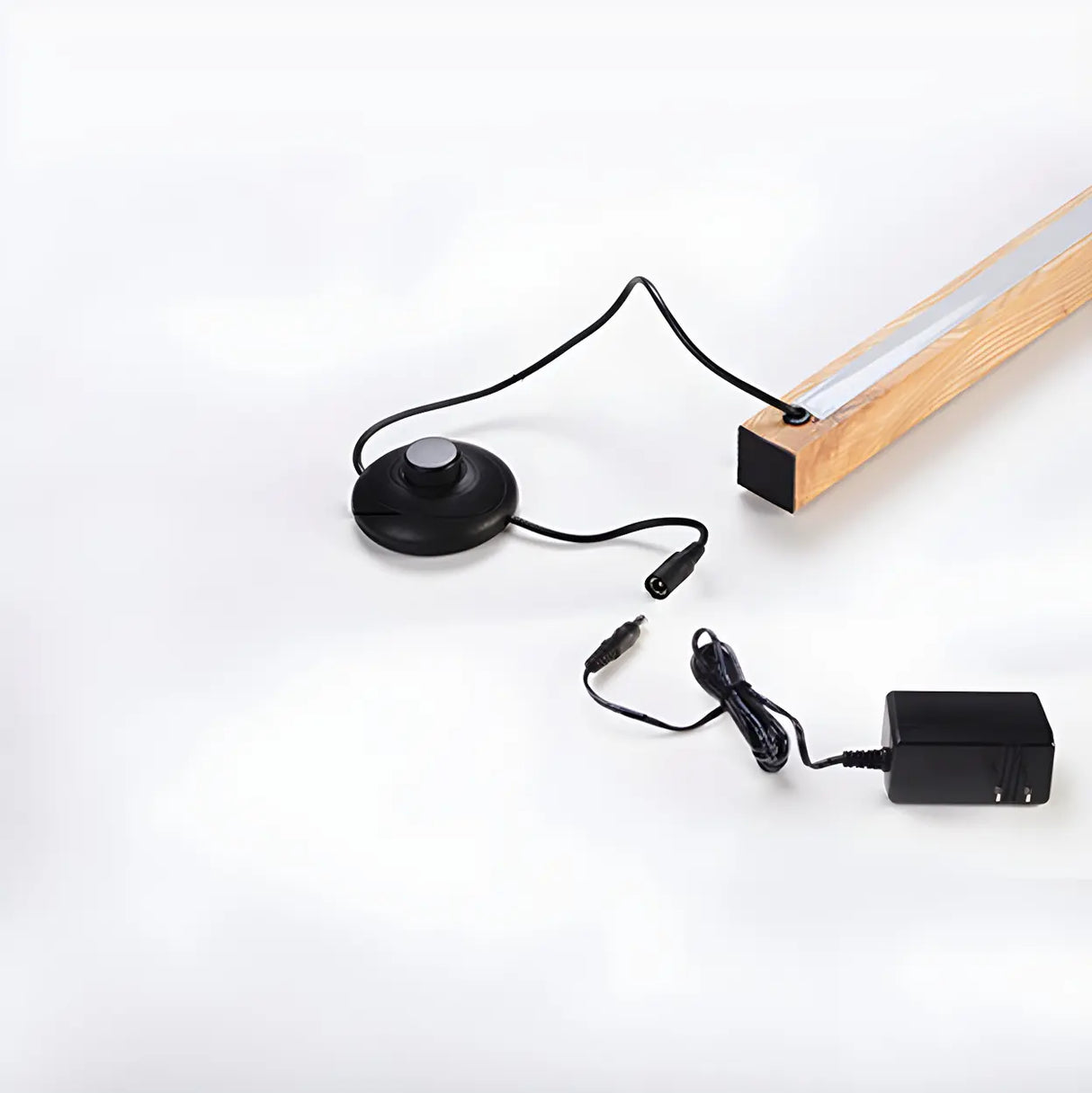 Modern Minimalist Vertical Wood Design Floor Lamp Image - 5