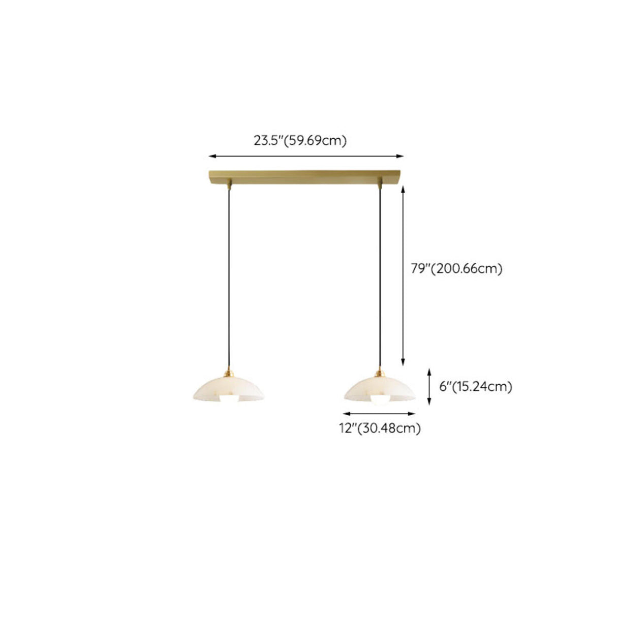 Modern Minimalist White Stone Round Pendant Light Image - 17