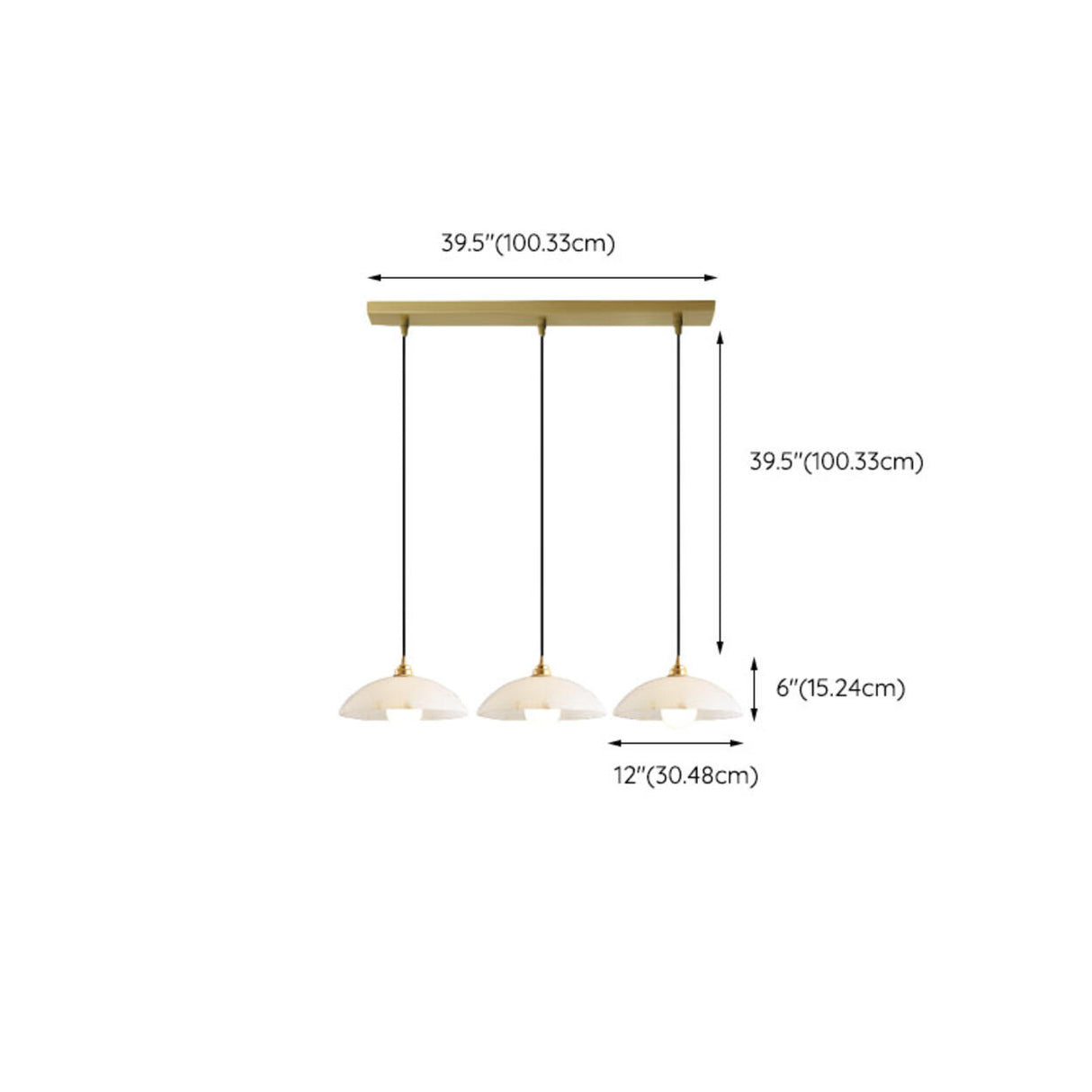 Modern Minimalist White Stone Round Pendant Light Image - 18