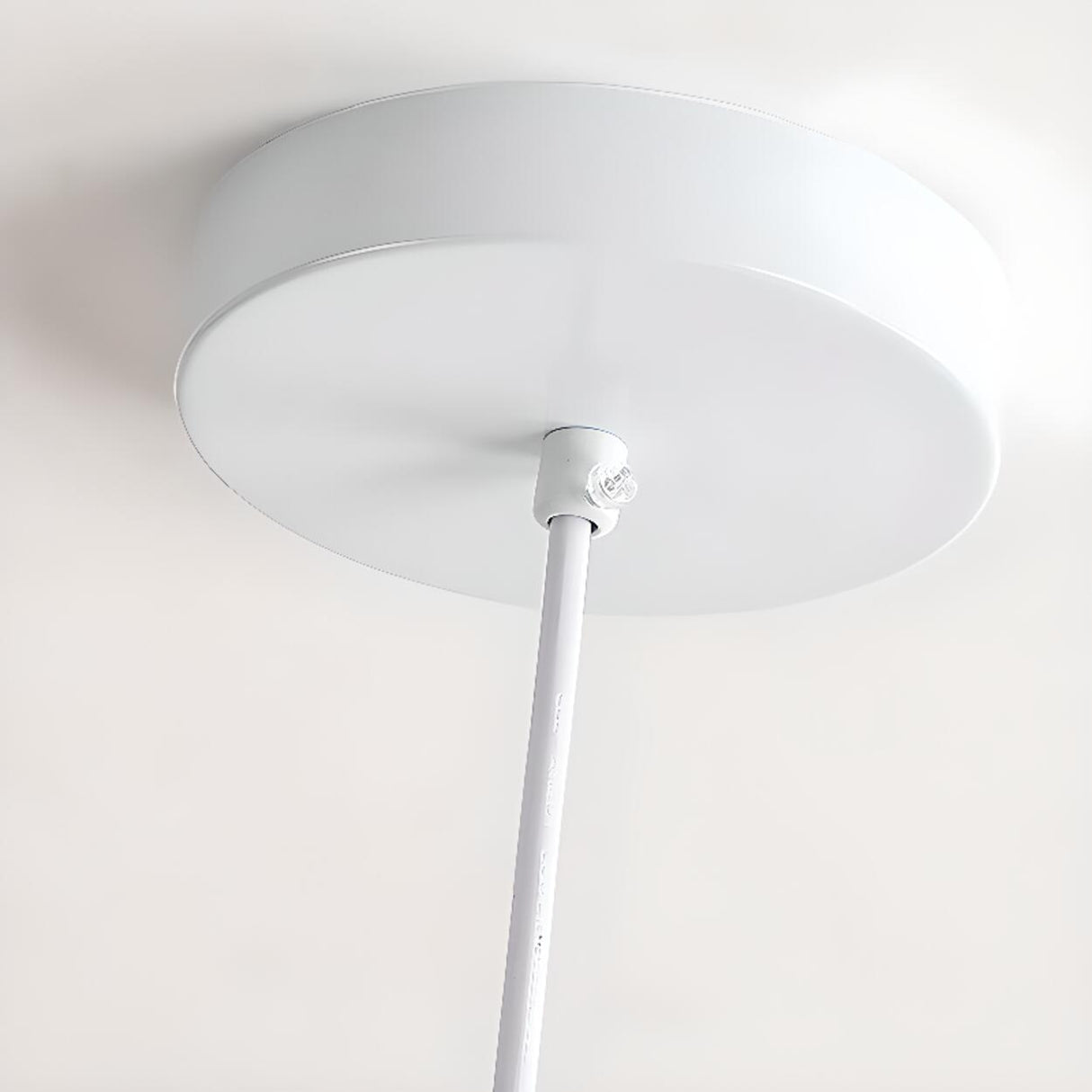 Modern Minimalist Wide Dome Walnut and Iron Pendant Light Image - 14