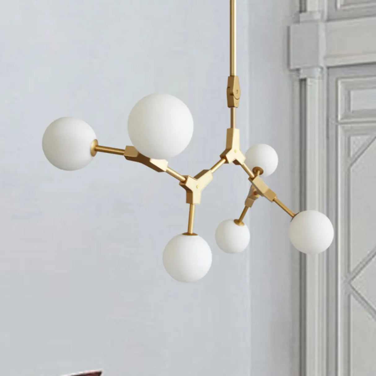 Modern Molecular 8-Light Globe Island Pendant Light Image - 5