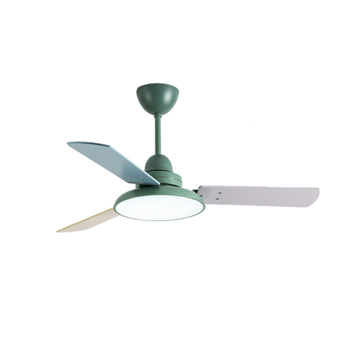 Modern Multi Color 3 Blade LED Ceiling Fan with Light Image - 5