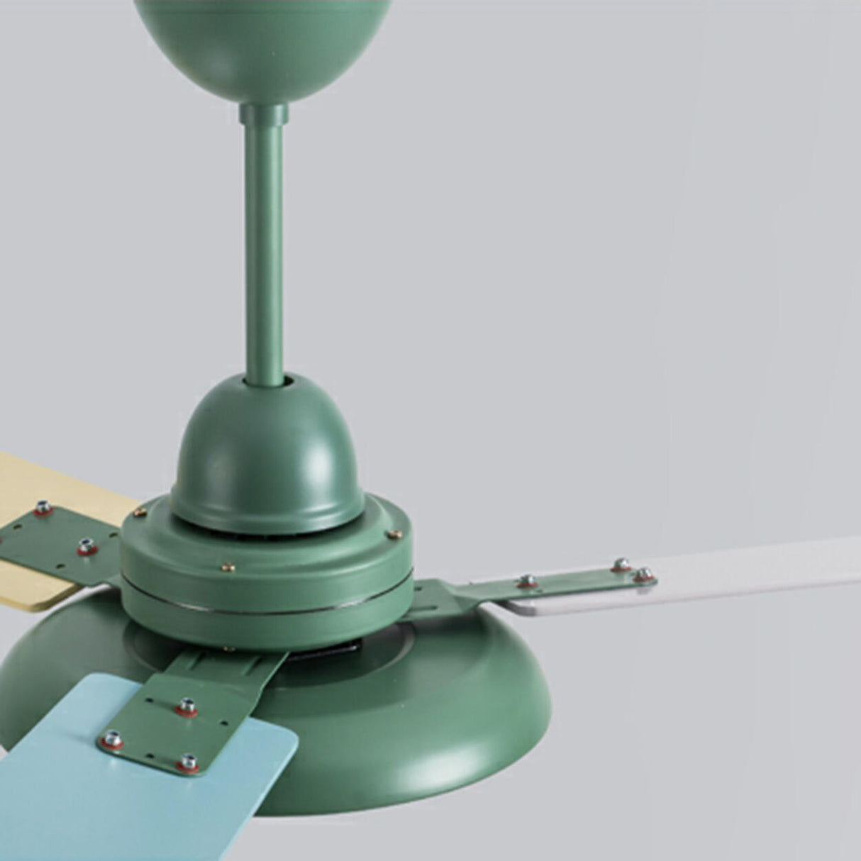 Modern Multi Color 3 Blade LED Ceiling Fan with Light Image - 9