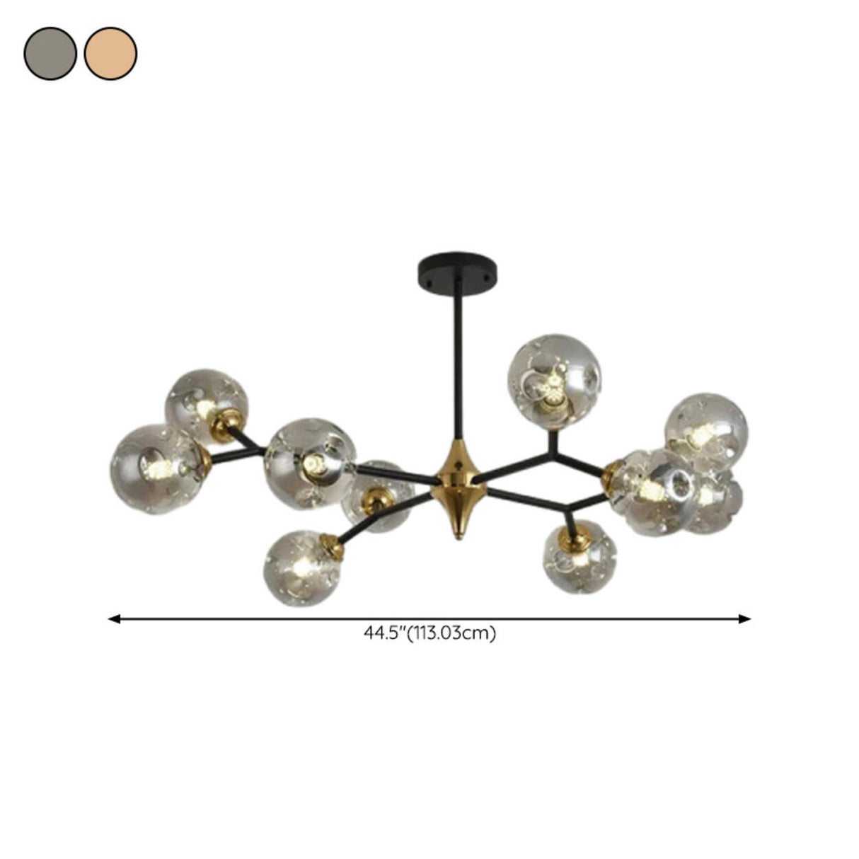 Modern Multi Light Bubble Clear Glass Chandelier Image - 18