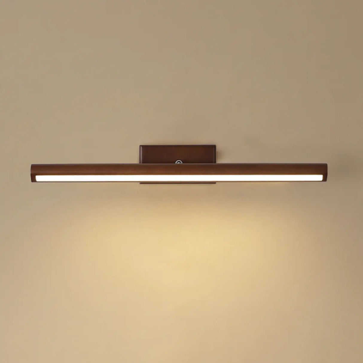 Modern Natural Wood Cylinder Vanity Light Fixtures Image - 12