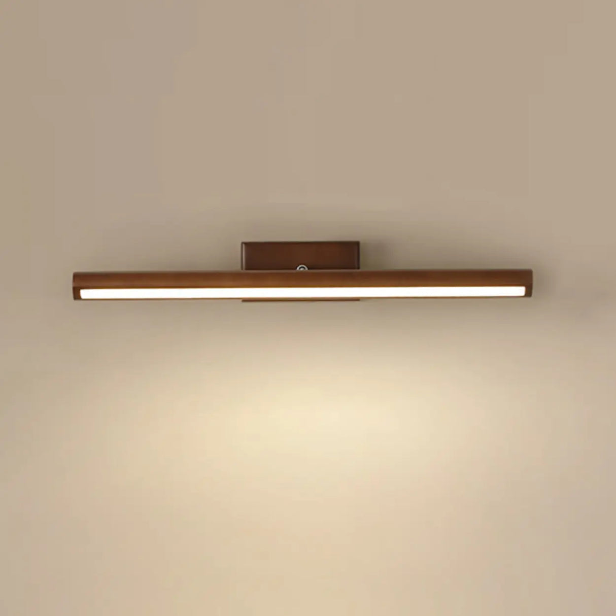 Modern Natural Wood Cylinder Vanity Light Fixtures Image - 2