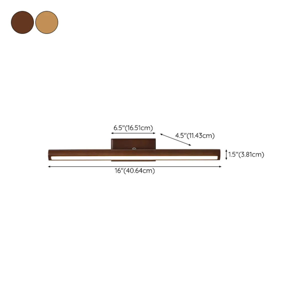 Modern Natural Wood Cylinder Vanity Light Fixtures