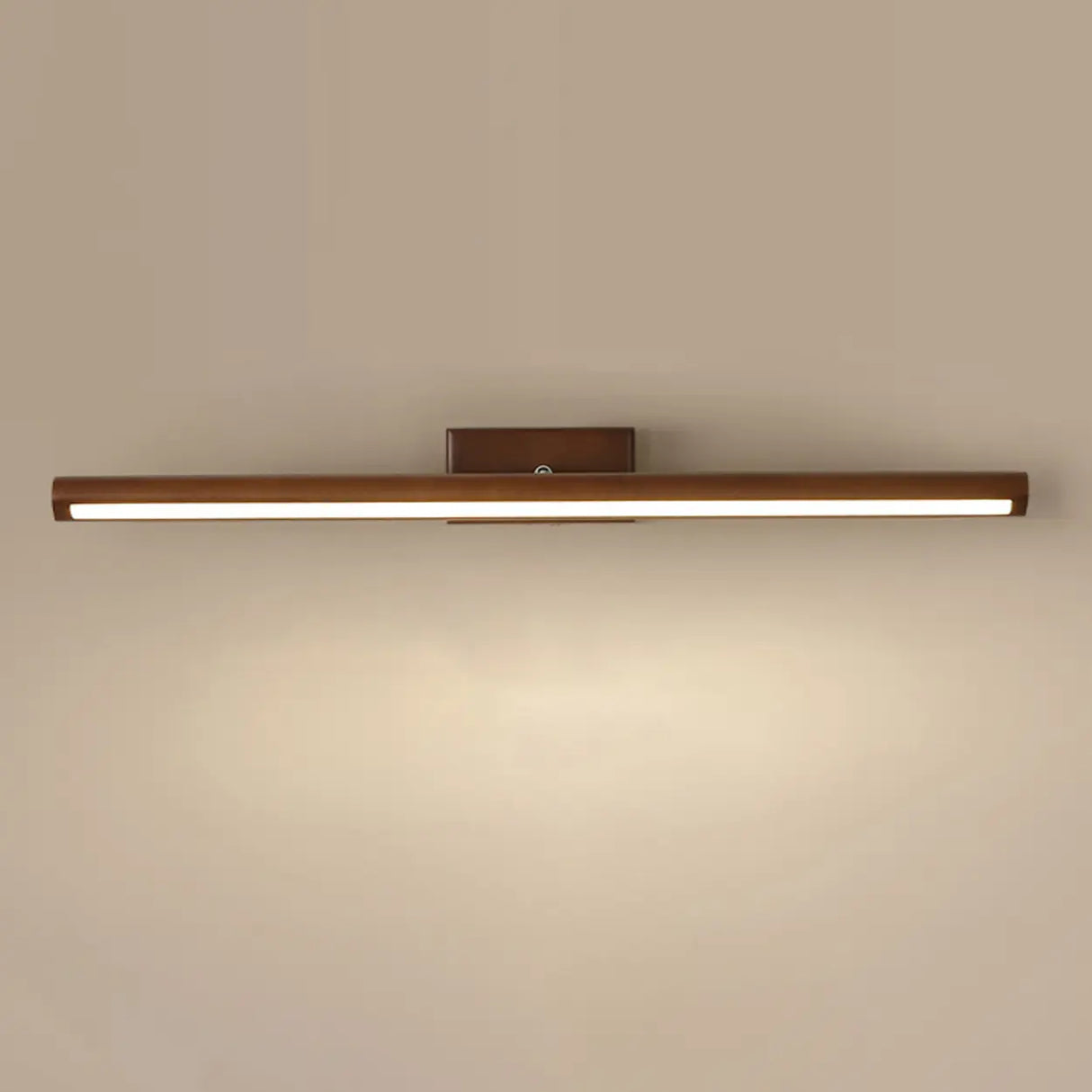 Modern Natural Wood Cylinder Vanity Light Fixtures Image - 6