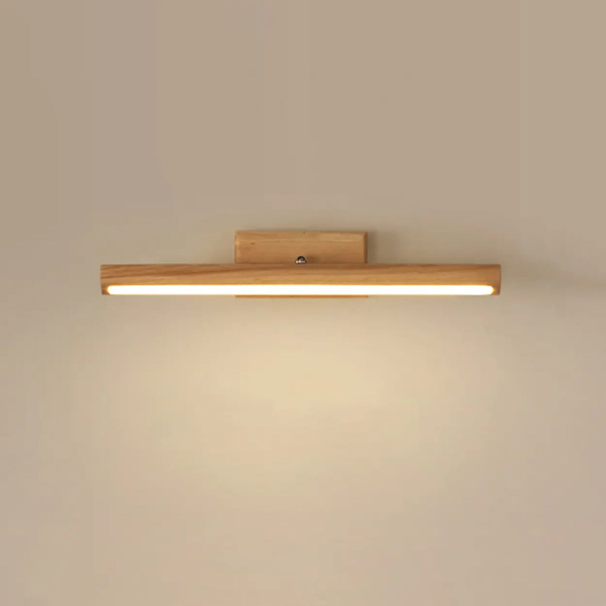 Modern Natural Wood Cylinder Vanity Light Fixtures Image - 7