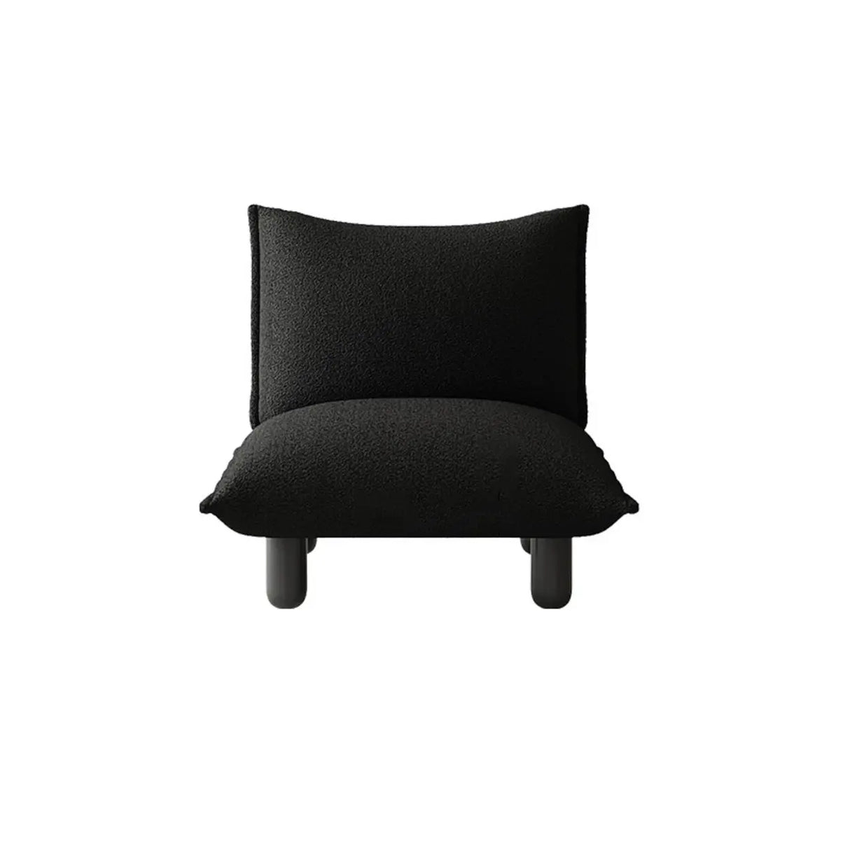 Modern Nordic Black White Living Room Lounge Accent Chair Image - 6