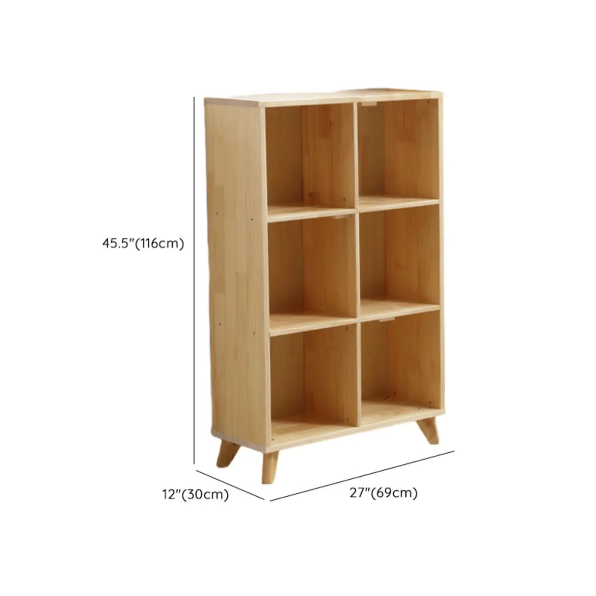 Modern Nordic Modular Solid Wood Storage Bookcases