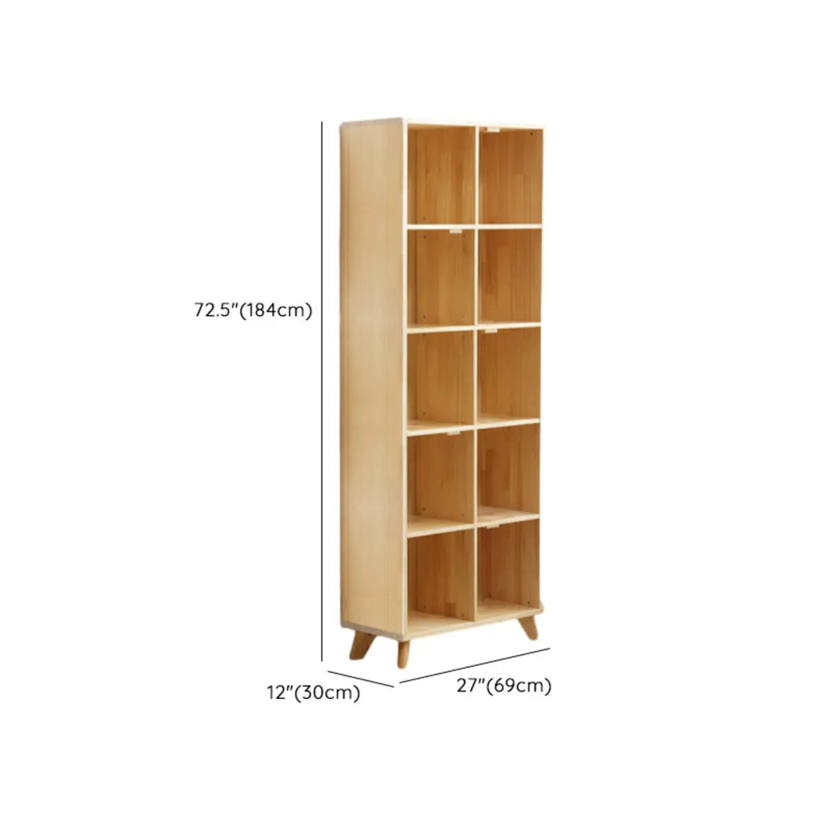 Modern Nordic Modular Solid Wood Storage Bookcases Image - 21