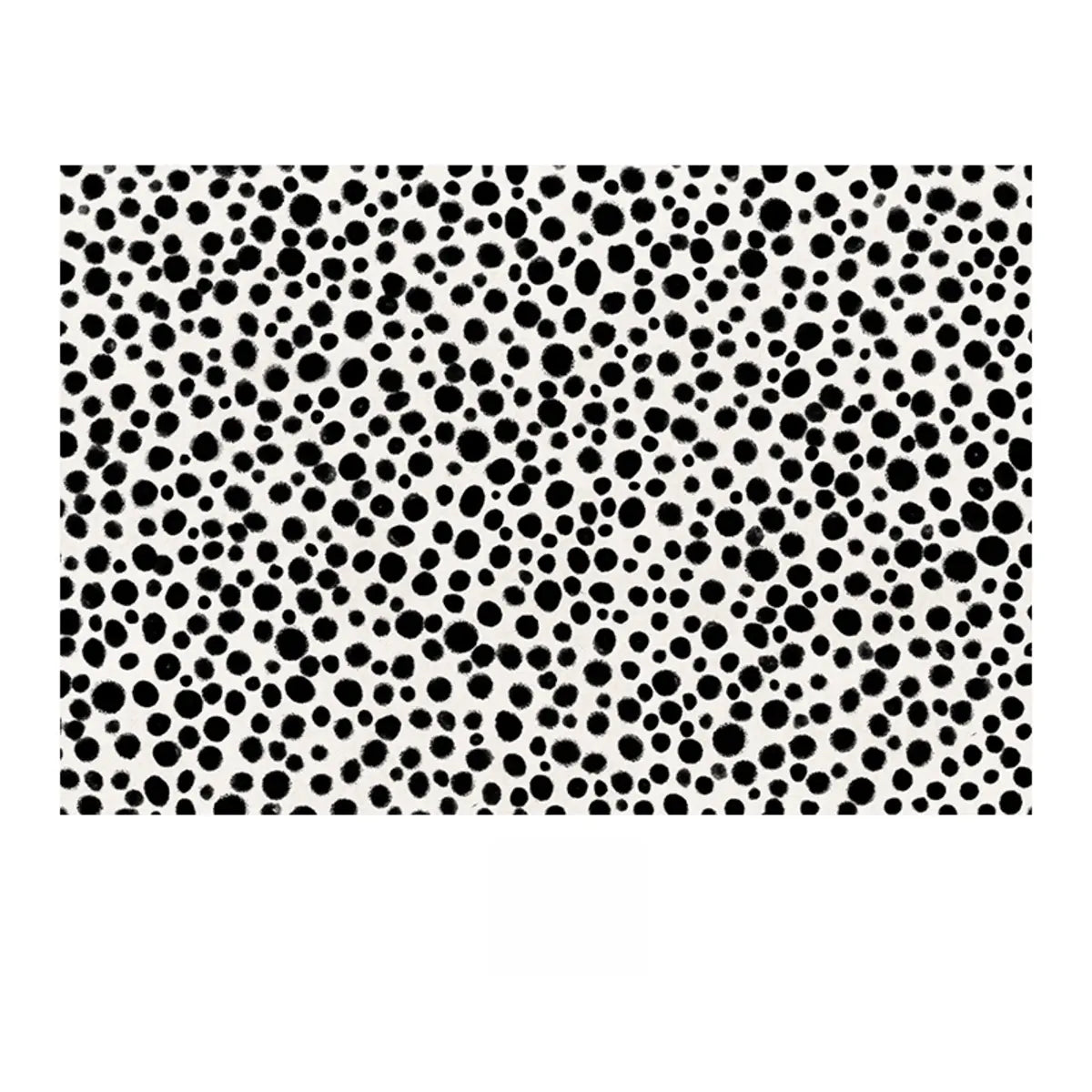 Modern Ombre Polka Dot Microfibre Black Area Rug Image - 5