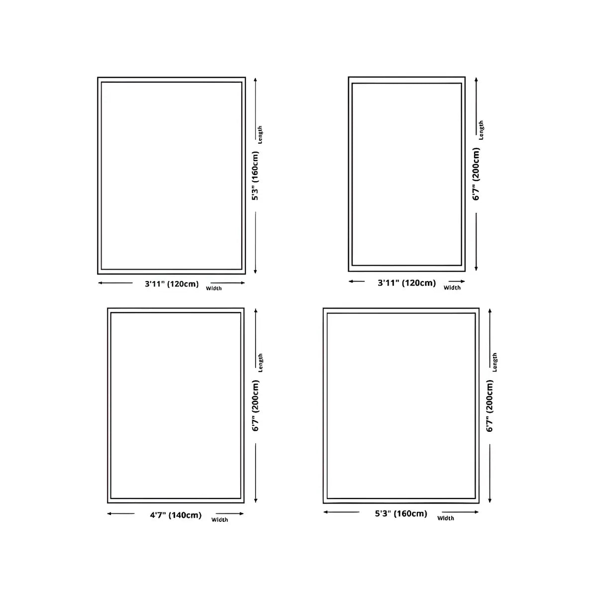 Modern Ombre Polyester Black Rectangular Area Rug