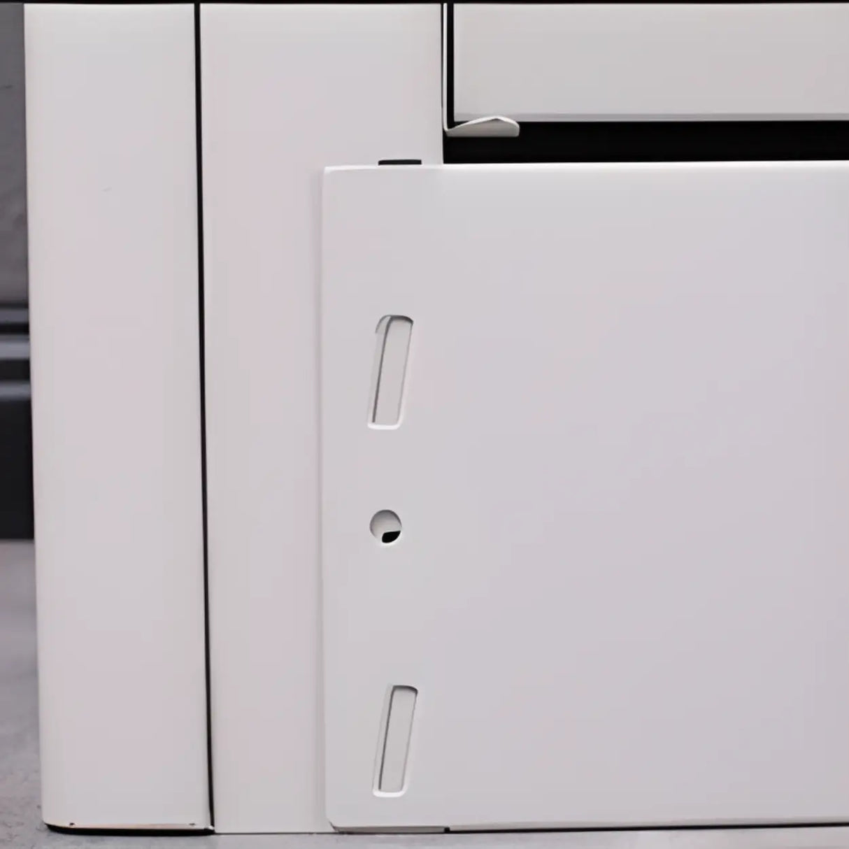 Modern Open Back Rectangular White Steel Bookshelf Image - 5