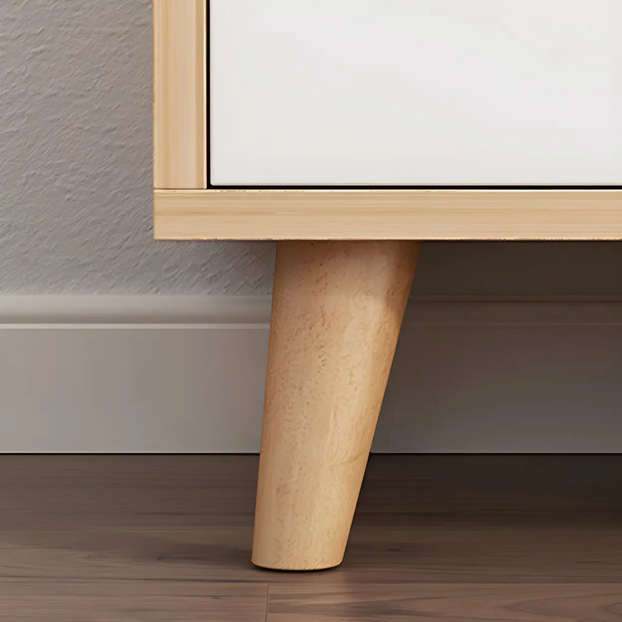 Modern Open-Back Wood Drawers Narrow Display Bookcase Image - 8