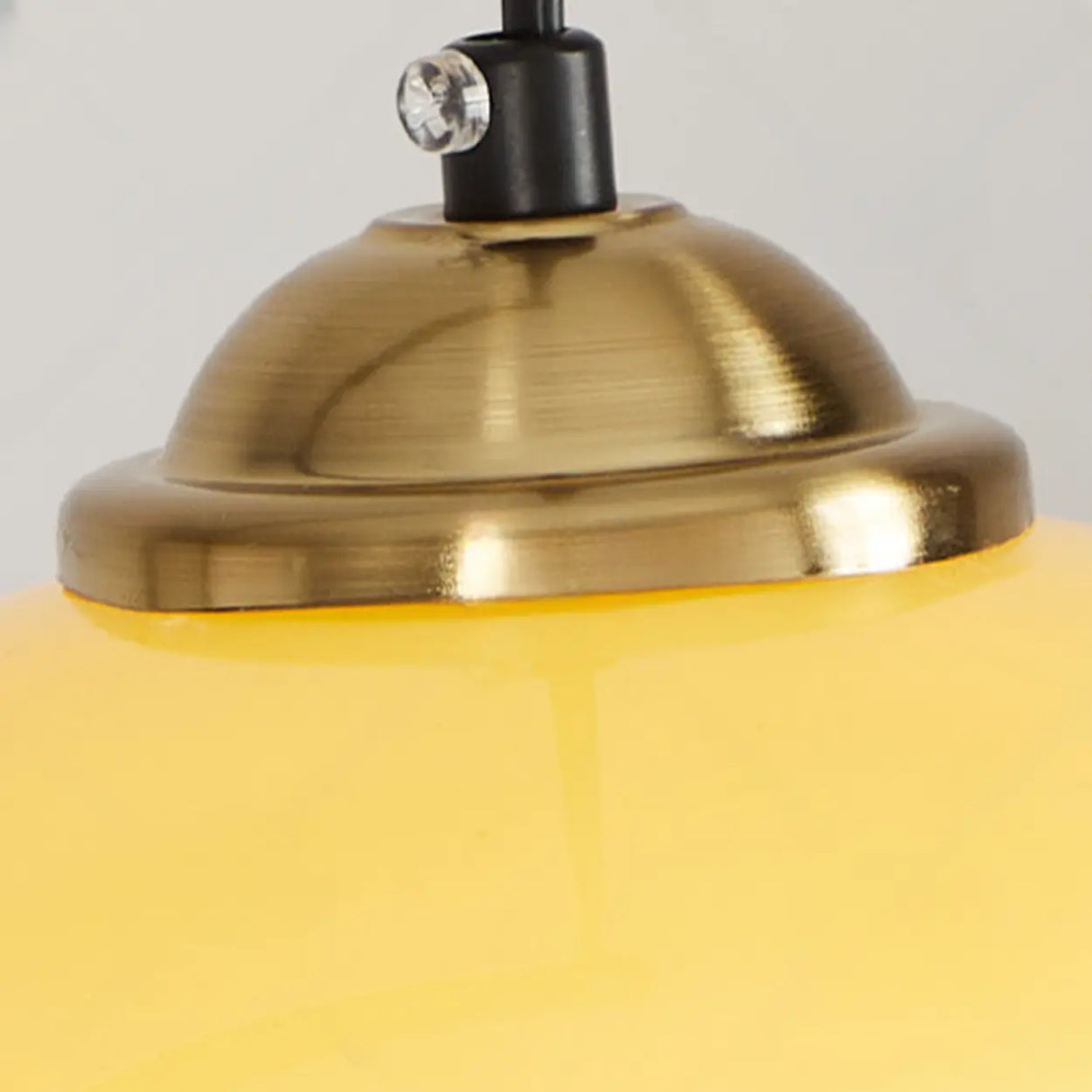 Modern Orange Amber Dome Arc Floor Lamp For Living Room Image - 8