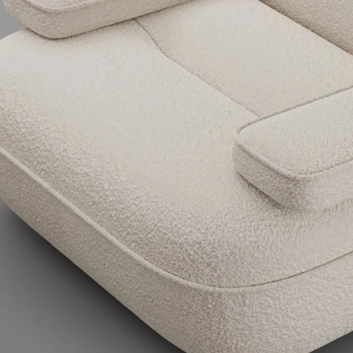 Modern Orange Leather Reclining Accent Chair With Arms Image - 10