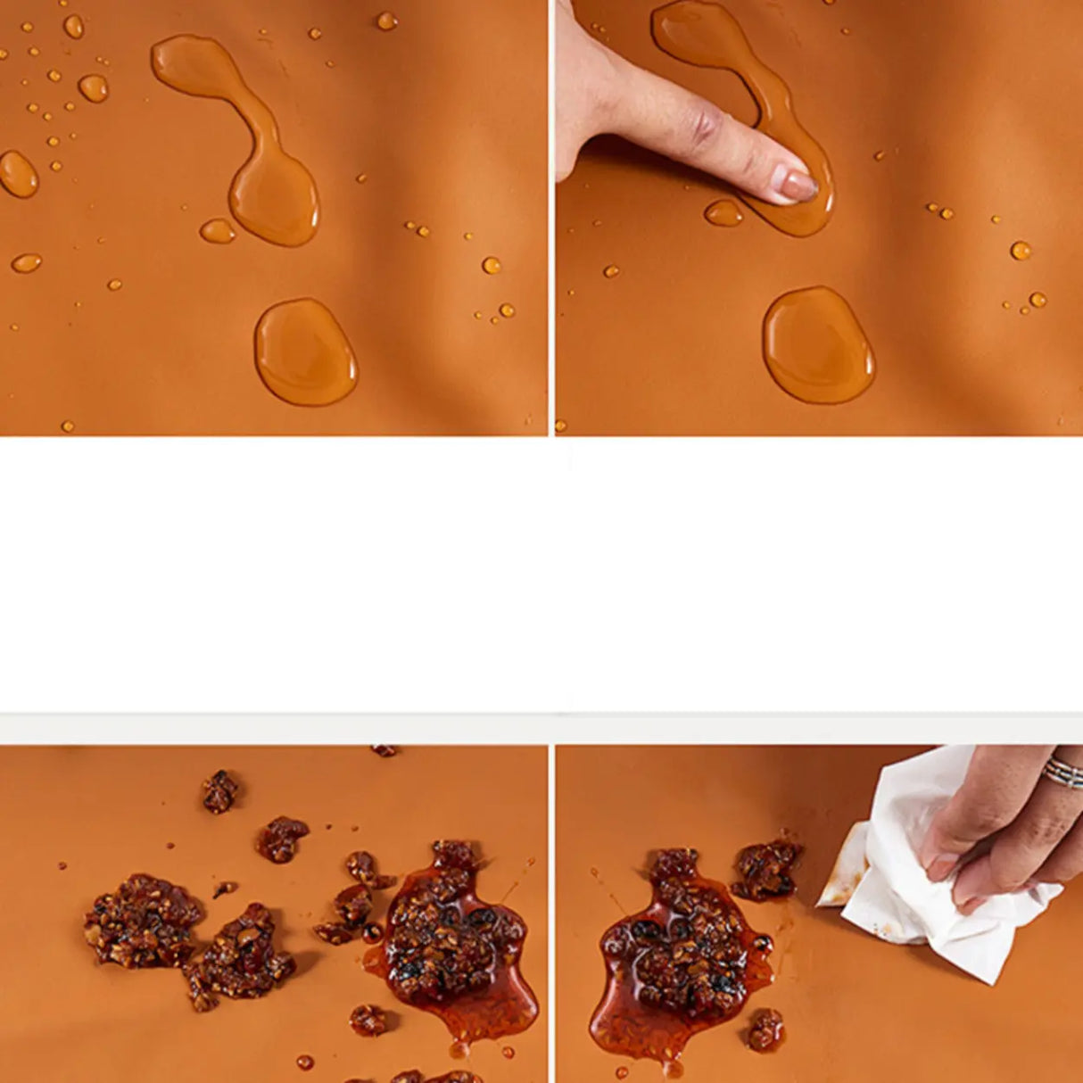 Modern Orange Upholstered Short Height Bedroom Bench Image - 8