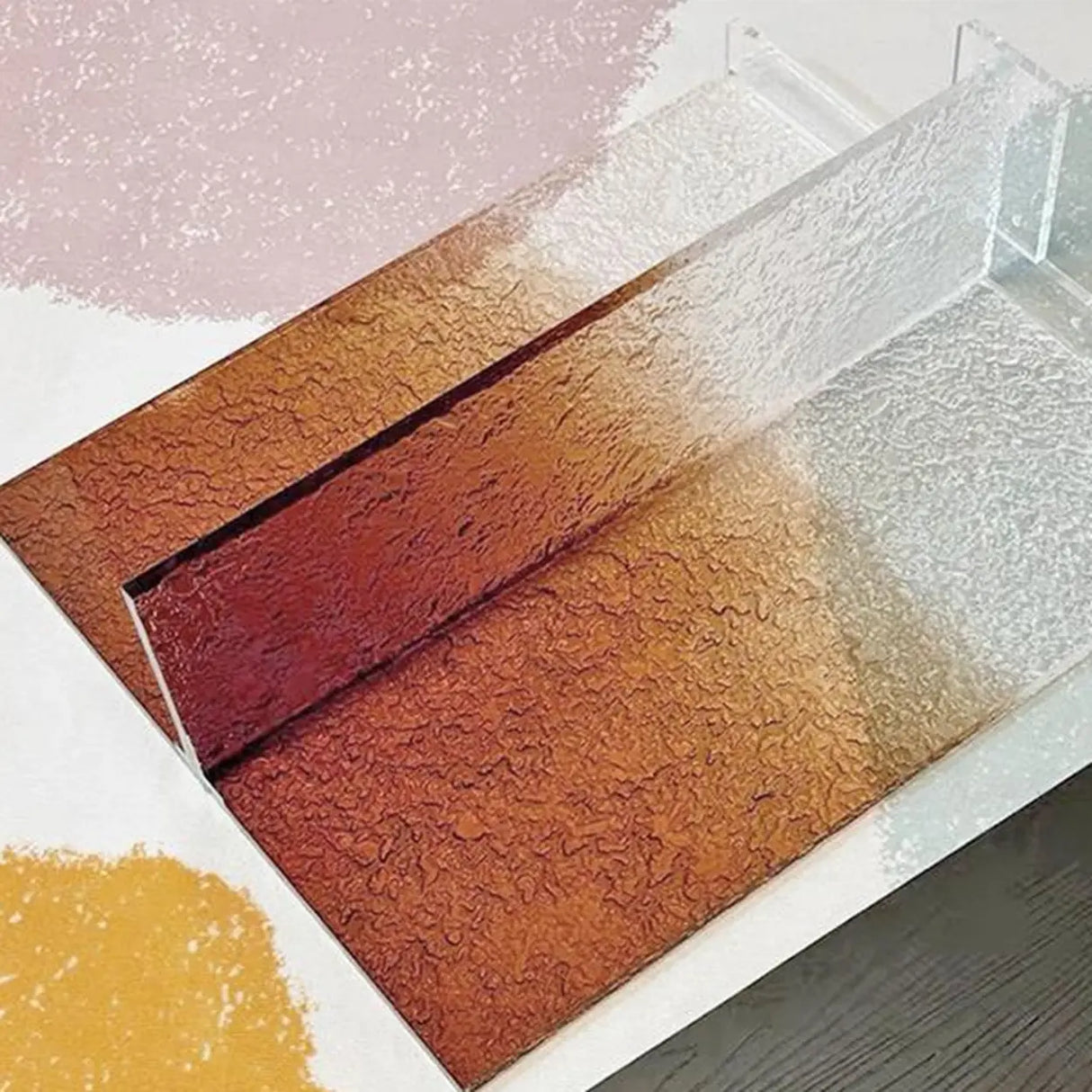 Modern Pedestal Rectangle Stump Black Top Console Table Image - 10