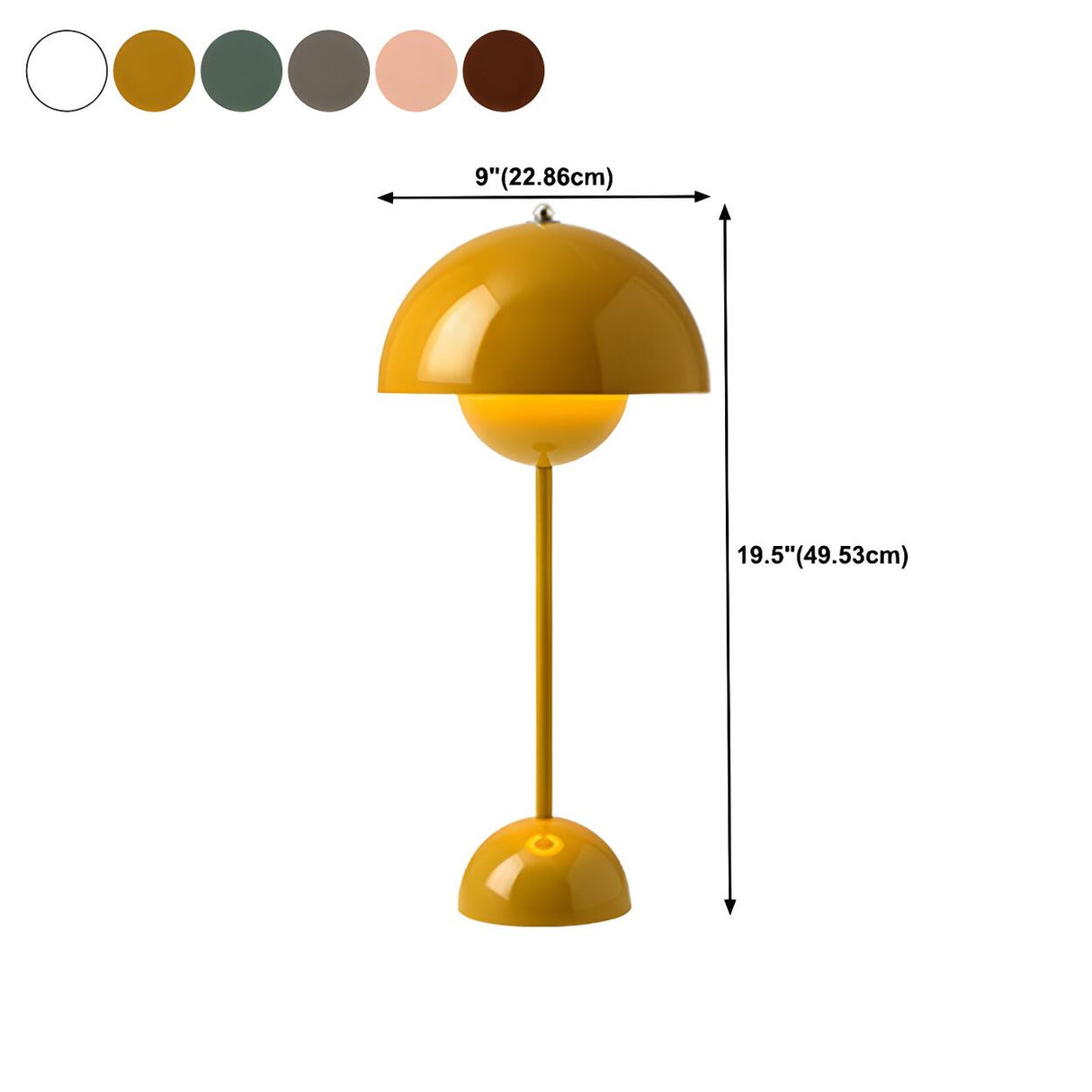 Modern Pink LED Dome Geometric Metal Bedroom Table Lamp
