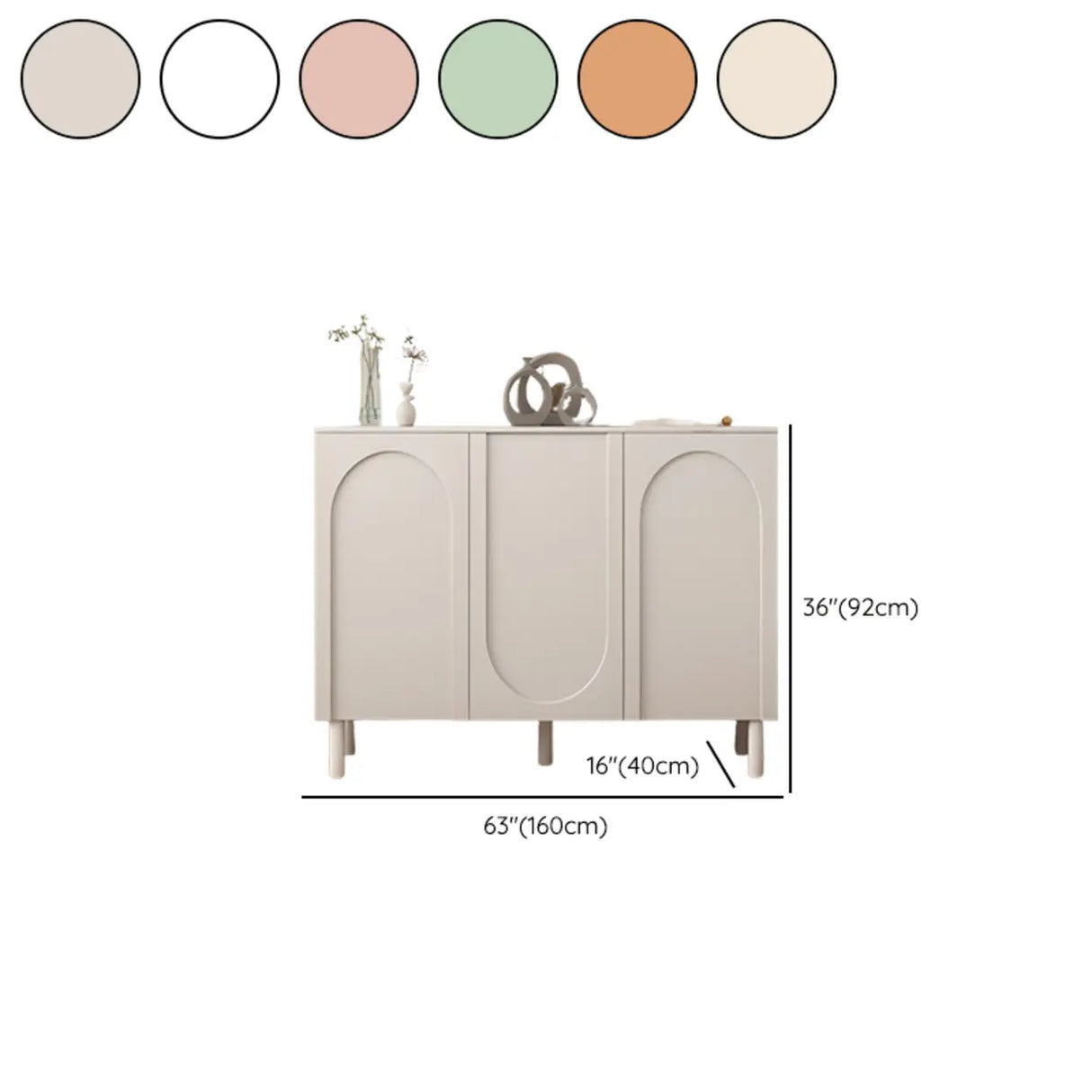 Modern Pink Wood Floor Shoe Cabinet 3-Door Storage Unit Image - 26