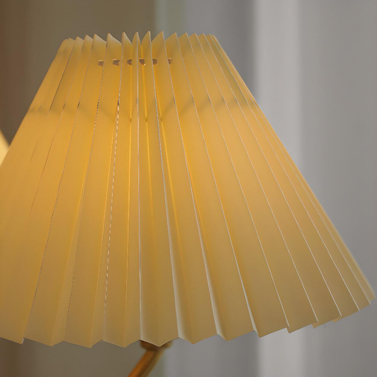 Modern Pleated Fabric Wood Chandelier Adjustable Chain Image - 10