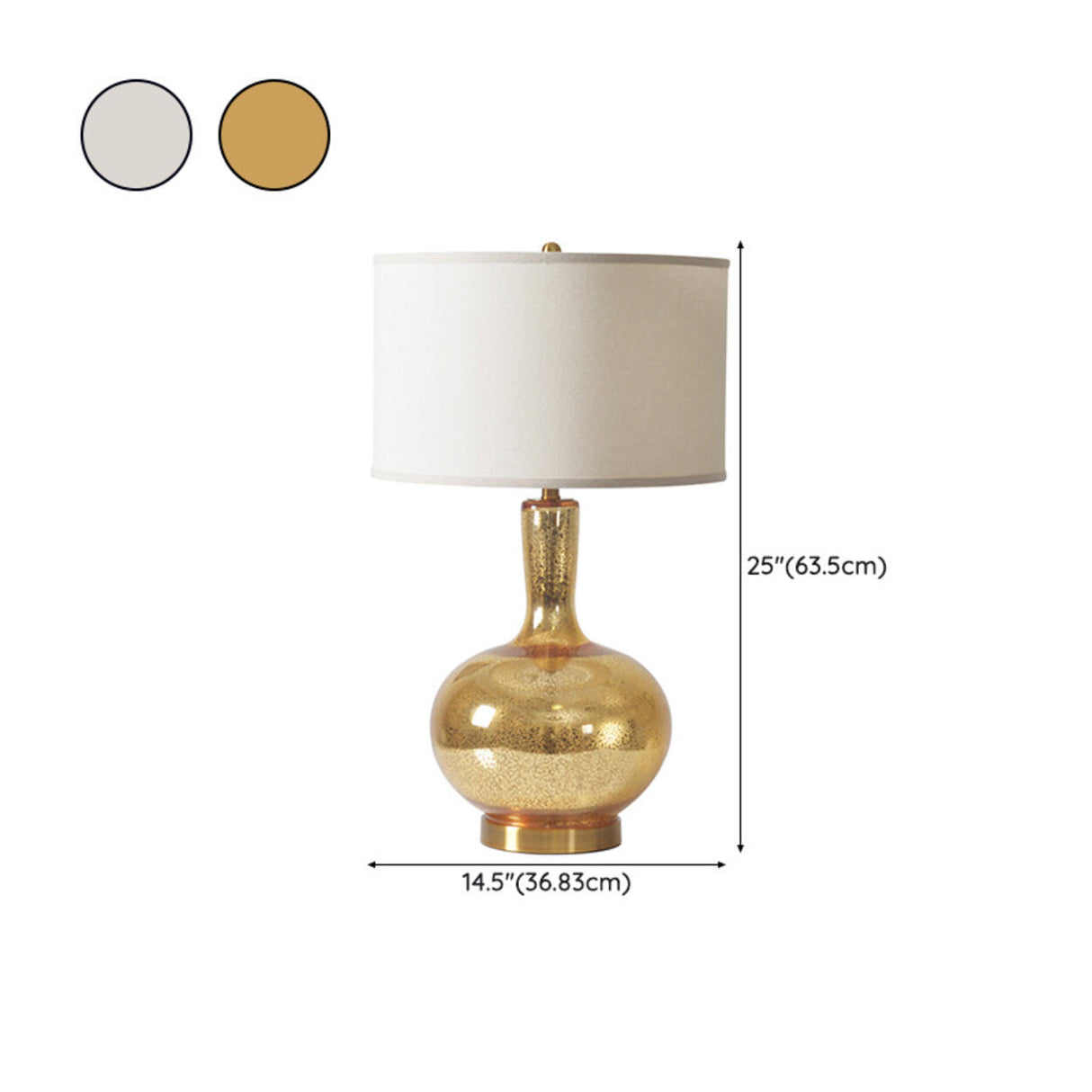 Modern Plug-in Gold Bottle Shape Geometric Table Lamp