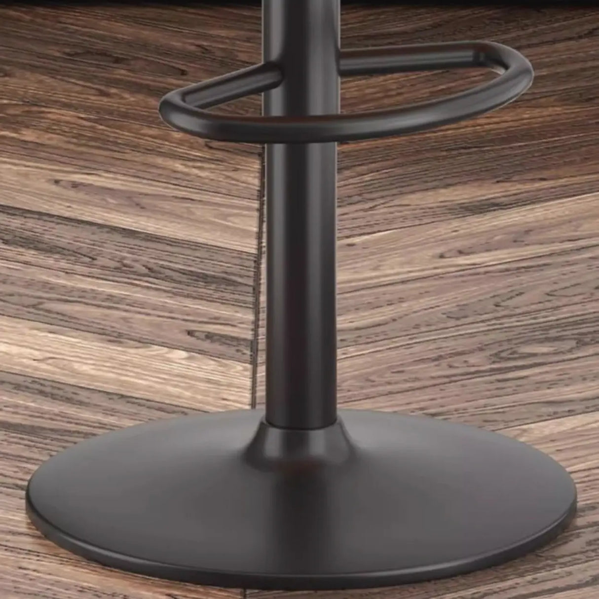 Modern Pneumatic Adjustable Swivel Bar Stool with Backrest Image - 12